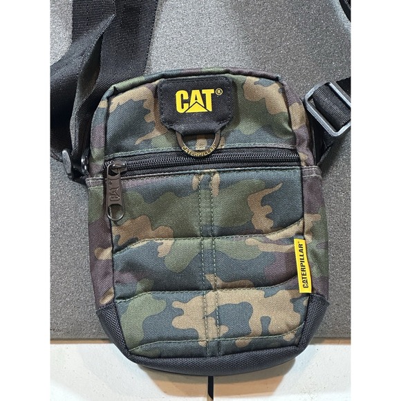Cat Handbags - CAT Camo Caterpillar Crossbody Shoulder Sling Bag Multi Pockets #CAT